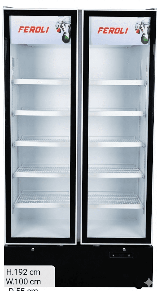 Feroli/General Line Showcase Glass Chiller 880 LTRS 2 door